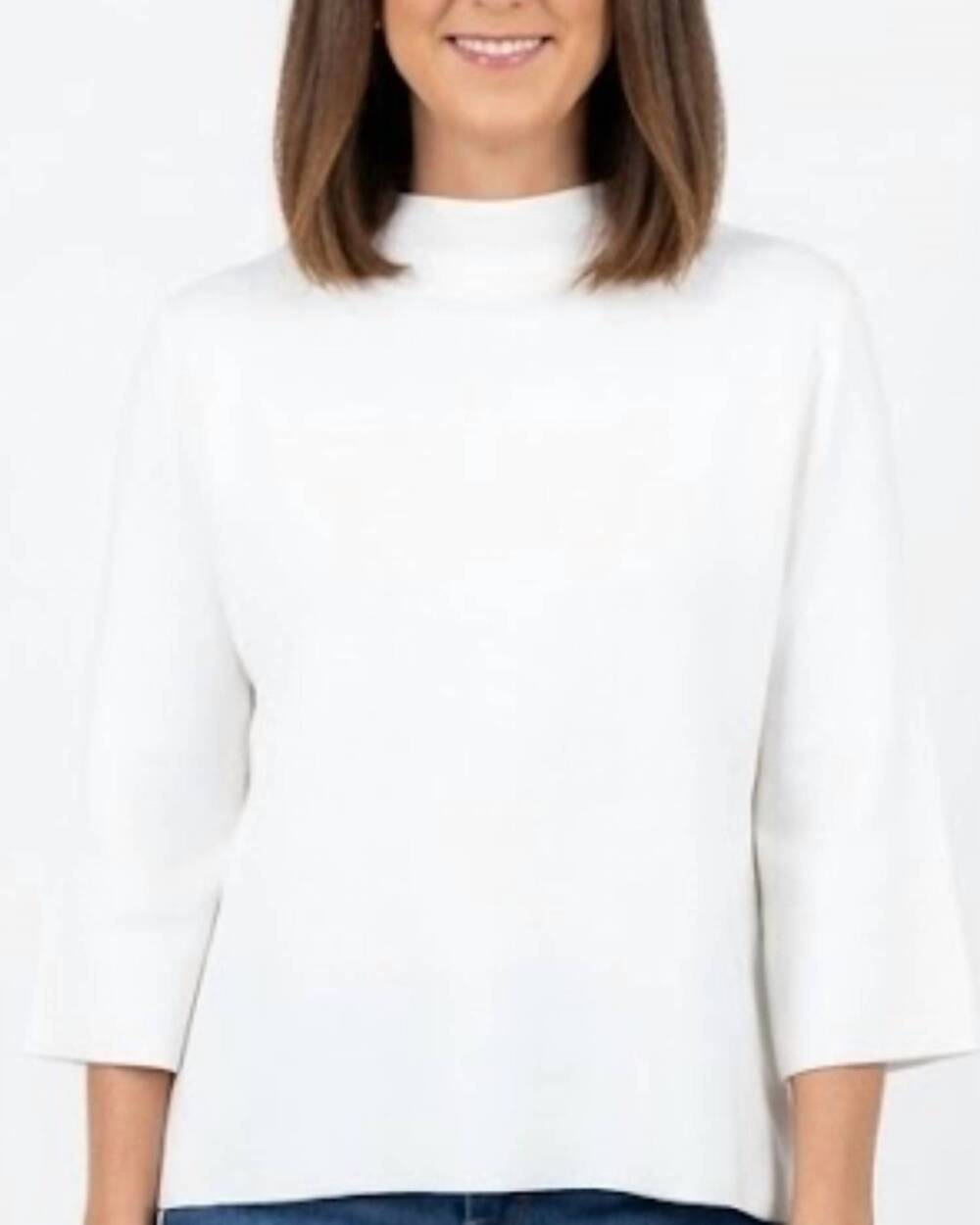 NEW FATE breeze sweater top in ivory